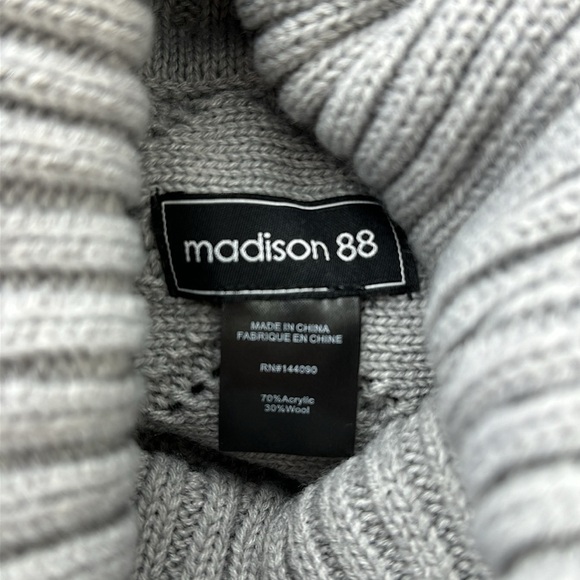 Madison 88 Cowl Neck Poncho Knit Sweater - Picture 10 of 10